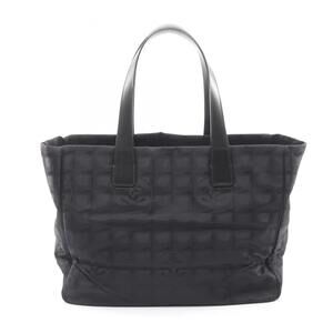 CHANEL Black Leather Tote Bag